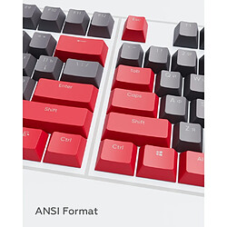 Dark Project - KS-42 PBT Keycaps (ENG/RU/UA | Red/Grey) pas cher