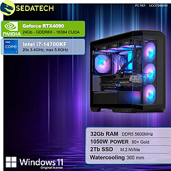 Sedatech PC Gamer Pro V360 • Intel i7-14700KF • RTX4090 • 32Go DDR5 • 2To SSD M.2 • Windows 11