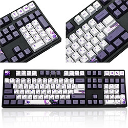 Universal Clé 112 violet Datang Clé PBT Sublimation Clé OEM Profilé Mécanique Clavier Porte-clés style chinois GK61 GK64 |