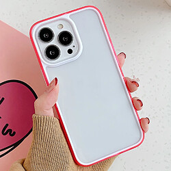 Coque en TPU + acrylique bicolore, anti-rayures rouge pour votre iPhone 13 Pro 6.1 pouces