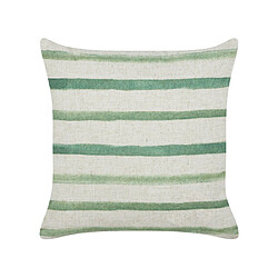 Beliani Coussin KAFRA 45 x 45 cm À rayure Vert