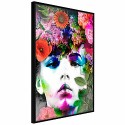 Paris Prix Affiche Murale Encadrée Flower Coronet 20 x 30 cm Noir