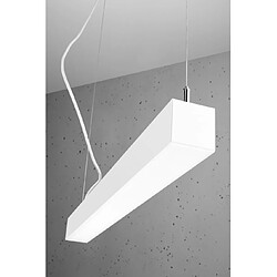 Acheter Luminaire Center Plafonnier LED intégré Pinne Acier blanc 1 ampoule 150cm