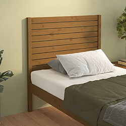 Avis vidaXL Tête de lit Marron miel 106x4x100 cm Bois massif de pin