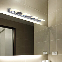 Universal 16W miroir frontal LED LED Acier inoxydable miroir lumineux chambre de coiffeuse toilettes de salle de bain de salle de bain (lumière chaude)