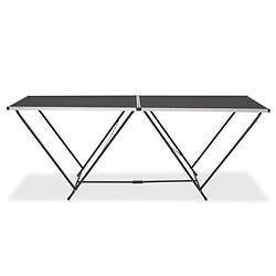 vidaXL Table pliable de collage MDF et aluminium 200 x 60 x 78 cm