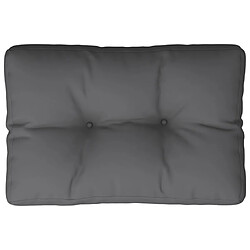 Avis vidaXL Coussin de palette anthracite 50x40x12 cm tissu