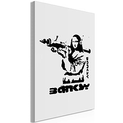 Artgeist Tableau - Mona Lisa with a Bazooka (1 Part) Vertical [20x30]