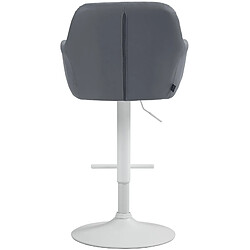 Non Tabouret de bar Natoma simili cuir blanc pas cher