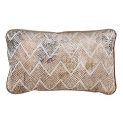 BigBuy Home Coussin Beige Géométrique 50 x 30 cm