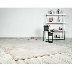 Lisa Design Joy - tapis rectangulaire - fausse fourrure - beige pas cher