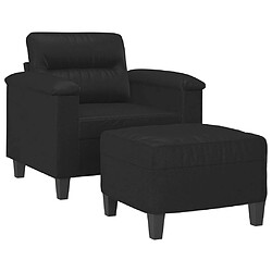 Avis Maison Chic Fauteuil Relax pour salon | Fauteuil avec repose-pied Noir 60 cm Similicuir -GKD96065