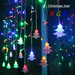 Wewoo Guirlande LED 3.5 M 96 Leds Rideau Arbre De Noël Icicle Lumineuse Fée Lights Christmas Nouvel An Lumières Décoration Fête Mariage, Puissance :: 110V US Plug (Bleu)