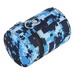 Avis Wewoo Housse Étui à lentilles de couleur camouflage avec à glissière en tissu pour objectif d'appareil photo reflex numérique, taille: 11x8x8cm (bleu)