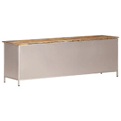 Avis vidaXL Meuble TV 120x30x40 cm Bois de manguier brut