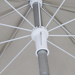 Parasol de Jardin Chillvert Hampton Aluminium Fixe Ø240 Beige