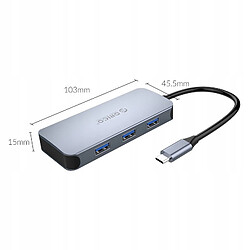 Avis GUPBOO Adaptateur Hub 6 en 1 Orico, HDMI 4K + 3x USB 3.0,JL2499