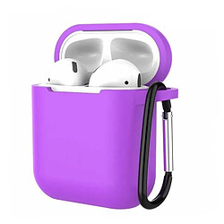 Etui Housse Coque de Protection en Silicone violet pour boitier airpod - Visiodirect -