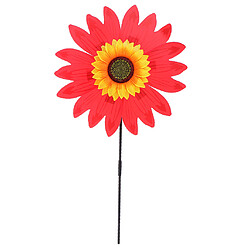 36cm bricolage tournesol moulin à vent vent rotator kid aire de jeux extérieure jouet rouge