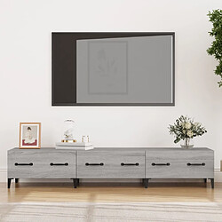 Maison Chic Meuble TV scandinave gris - Banc TV pour salon Sonoma 150x34,5x30 cm Bois d'ingénierie -MN17670