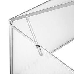 Helloshop26 Mini serre de jardin aluminium 102 x 61 cm polycarbonate 1608024 pas cher