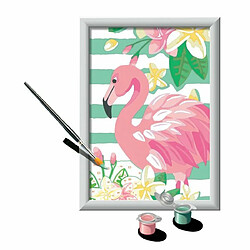 Ludendo Tableau à peindre Numéro d'Art - Petit flamant rose