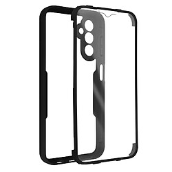 Avizar Coque 360° pour Galaxy A14 Dos Rigide Protection Écran Souple Contour Noir