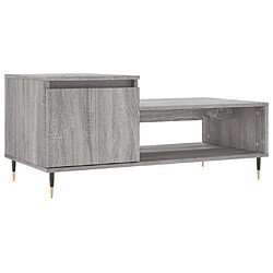 Maison Chic Table basse,Table Console Table d'appoint, Table pour salon Sonoma gris 100x50x45 cm Bois d'ingénierie -MN52700