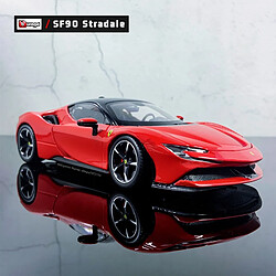 Universal 1: 24 Architecture Ferrari SF90 Modèle de voiture en alliage moulé sous pression Collection Cadeau Jouet Autorisation d'origine | Voiture jouet moulée sous pression (rouge) pas cher