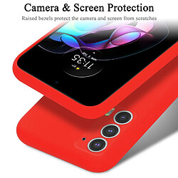 Cadorabo Coque Motorola EDGE 20 Etui en Rouge pas cher