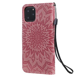 Avis Wewoo Coque Étui en cuir PU avec empreinte horizontale à motif de tournesol pour iPhone 11 Pro support et logements cartes portefeuille et lanière