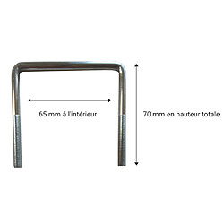 Avis Ebac 2 pieds de liaison métal H 14 à 25 cm pour sommier métal