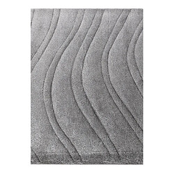 Vidal Tapis de couloir en laine 389x84 gris Darya pas cher