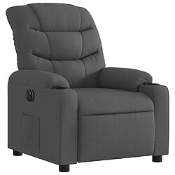 Avis vidaXL Fauteuil inclinable électrique Gris foncé Tissu