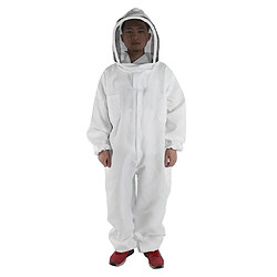 Apiculteur Abeille Gardant Costume Veste Voile De Sécurité Chapeau Corps équipement Capuche 2XL pas cher