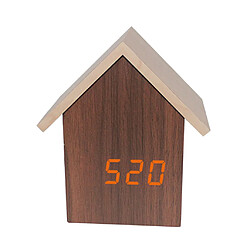 Acheter Style coréen Horloge numérique Bureau Électronique Alarme Minuterie Mantel Ornement Cadeau Horloge Marron Orange Lumière