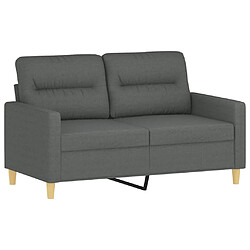 Avis Maison Chic Ensemble de canapés 2 pcs coussins, Canapé droit Sofa pour Salon gris foncé tissu -GKD326897