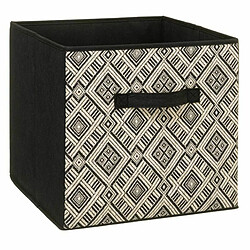 Boîte de Rangement Basic 31x31cm Noir & Blanc