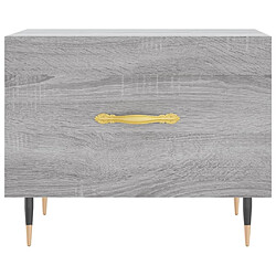 Maison Chic Table basse,Table Console Table d'appoint, Table pour salon Sonoma gris 50x50x40 cm Bois d'ingénierie -MN52231 pas cher