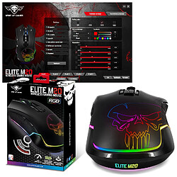 Avis Spirit Of Gamers Souris sans fil pour gamer ELITE-EM20 - droitier - capteur optique 4800dpi - 6 boutons programmables - rétro-éclairage RGB