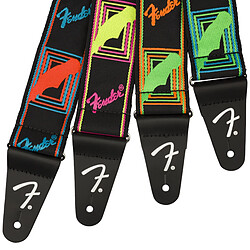 Avis Neon Monogrammed Strap Green/Blue Fender