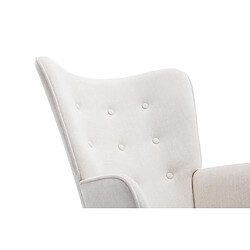 Acheter Vente-Unique Fauteuil à bascule en tissu chiné beige ELMINA II