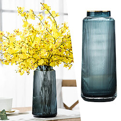 Avis Vase En Verre De Décoration De Table D'affichage De Fleurs Vases à Fleurs Hydroponiques Bleu 30cm