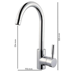 Acheter Robinet mitigeur lavabo haut design laiton chrome butee economie eau