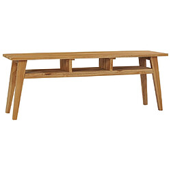 Maison Chic Meuble TV scandinave - Banc TV pour salon 120x35x45 cm Bois de teck massif -MN46497