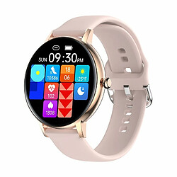 Fw07 Montre Intelligente Bluetooth Appel Paiement Hors Ligne Assistant Vocal Plein Écran Tactile Sport Smartwatch Or Rose