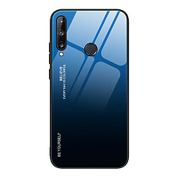 Coque en TPU dégradé de couleur bleu/noir pour votre Huawei P40 lite E/Y7p