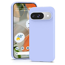 Htdmobiles Coque pour Google Pixel 9 et 9 Pro 5G - housse etui silicone gel fine + film ecran - MAUVE