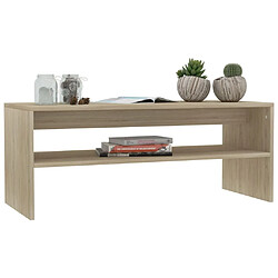 Avis Maison Chic Table basse,Table Console Table d'appoint, Table pour salon Chêne sonoma 100 x 40 x 40 cm Aggloméré -MN24555