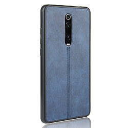 Avis Wewoo Coque Pour Xiaomi Redmi K20 / k20 Pro Antichoc Couture Vache Motif Peau PC + PU + TPU Cas Bleu